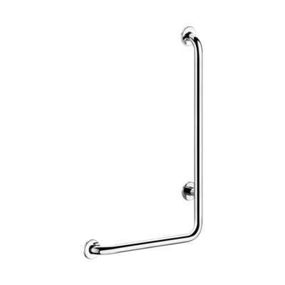 Poręcz natryskowa w kształcie litery „L” Inox błyszczący, H.750 mm