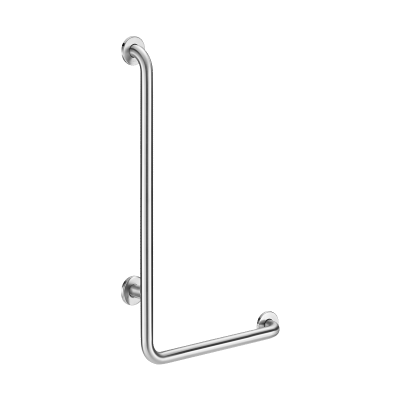 Poręcz natryskowa w kształcie litery „L” Inox satynowy, H.750 mm