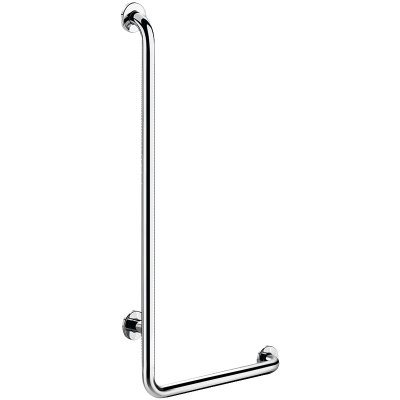 Poręcz natryskowa w kształcie litery „L” Inox błyszczący, H.1150 mm