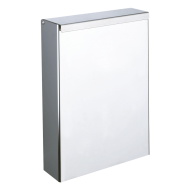 465-Ścienny, prostokątny pojemnik na odpady z pokrywą, Inox, 4,5 litra