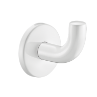 4043EW-Hak na ubrania Inox biały, model krótki