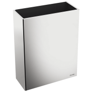 510463P-Ścienny, prostokątny pojemnik na odpady, Inox 304, 38 litrów