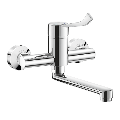 Ścienna bateria mechaniczna z regulatorem ciśnienia do umywalki