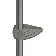 511912C-Mydelniczka na suwaku Be-Line® do poręczy natryskowej, szara