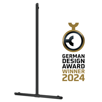 German Design Award 2024: nagroda dla czarnej poręczy Be-Line® w kształcie „T”
