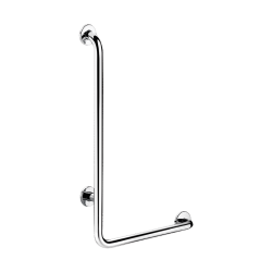 5070DP2-Poręcz natryskowa w kształcie litery „L” Inox błyszczący, H.750 mm