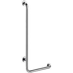 5071DP2-Poręcz natryskowa w kształcie litery „L” Inox błyszczący, H.1150 mm